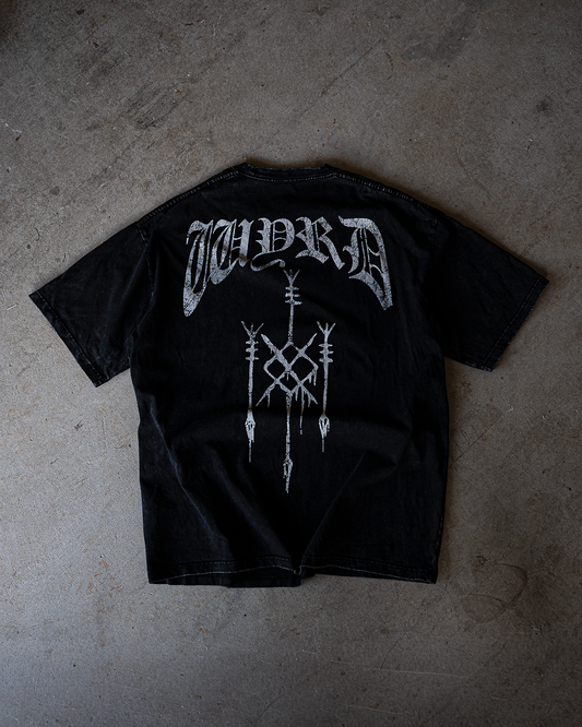 Southern Draw Tee - Black Oversized (Snow Wash)