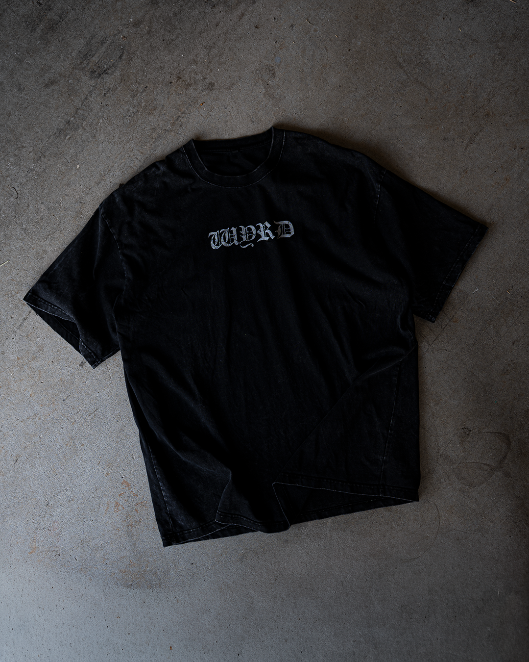 Southern Draw Tee - Black Oversized (Snow Wash)