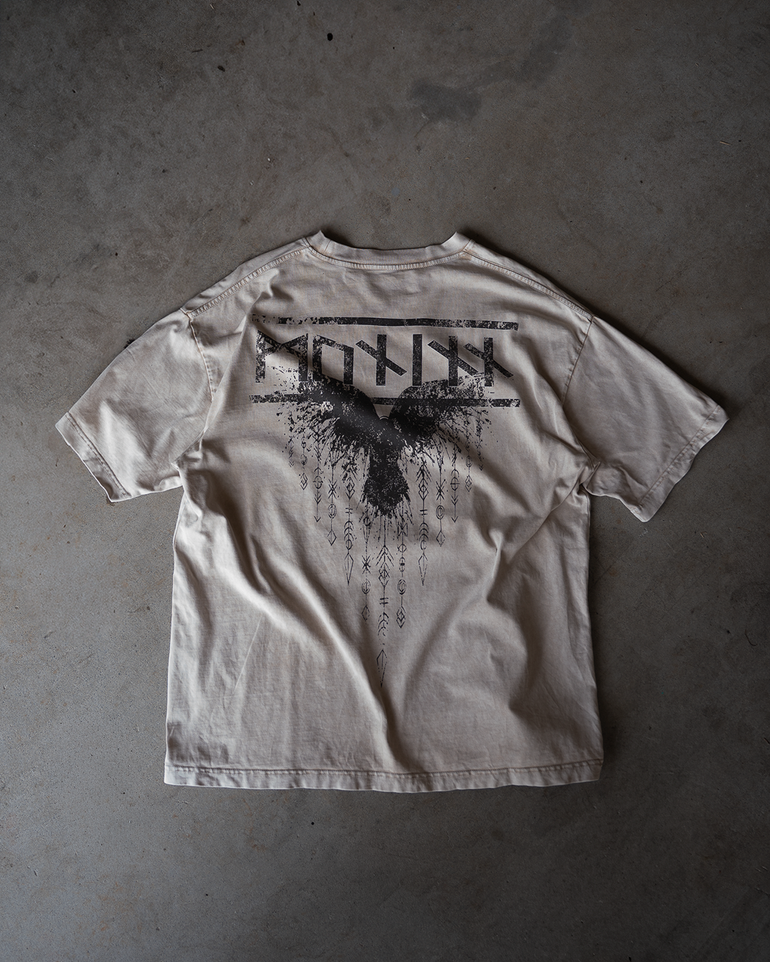 Muninn Tee - Oversized (Snow Wash)