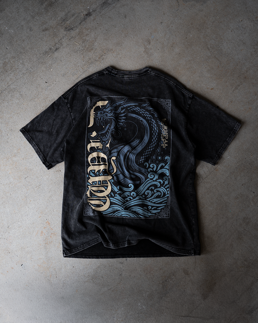 World Serpent Tee - Oversize (Acid Wash)